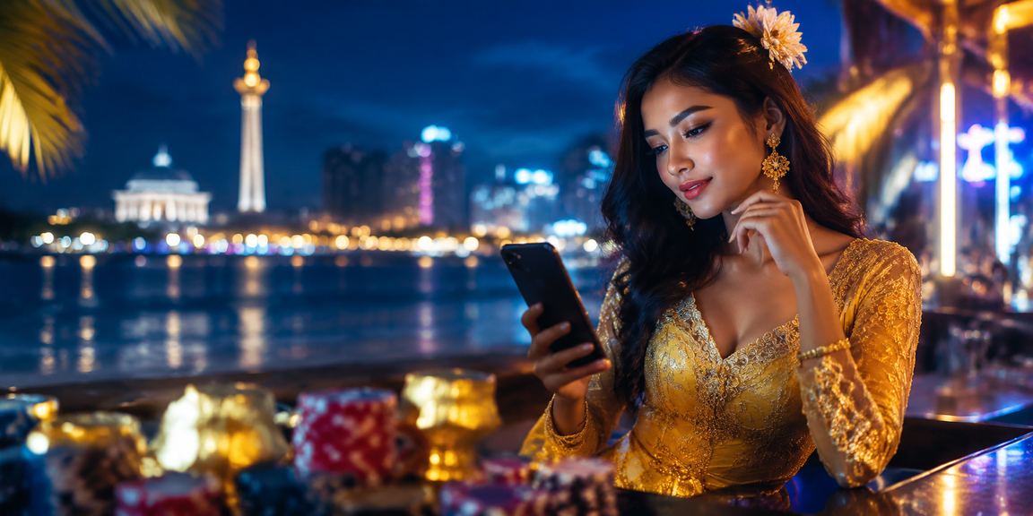 Pemain menikmati pengalaman registrasi dan bermain di tepi pantai yang cerah